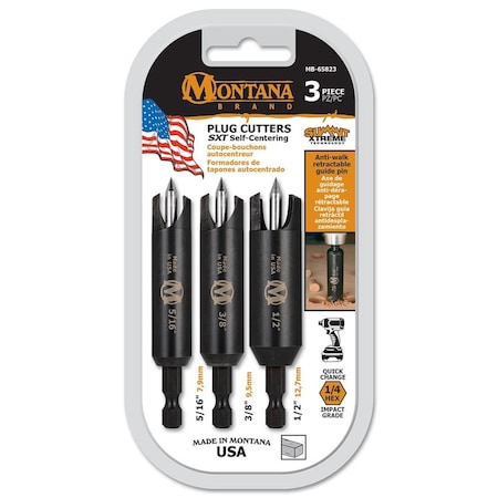 Montana Brand Montana Brand MB-65823 HD  Self Centering Plug Cutter MB-65823